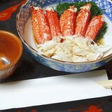 函館・初冬のグルメ♪　「毛ガニとマツモ三杯酢」